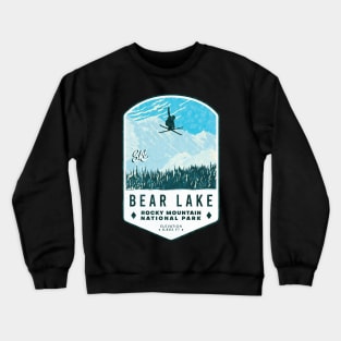 Ski Bear Lake Rocky Mountain National Park Crewneck Sweatshirt